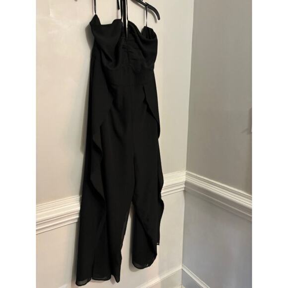 ELOQUII Jumpsuit Romper Plus Size 20 Black Halter Date Night Out Wedding NWT - Picture 5 of 7
